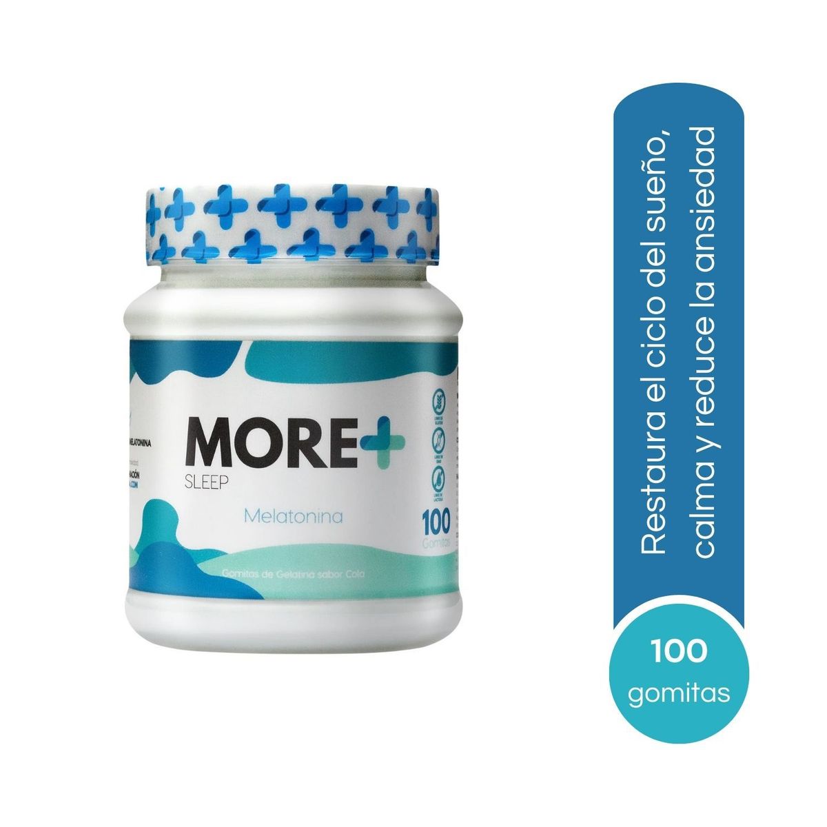 MORE - Melatonina Gomitas More Sleep 100Und 250gr Cola x2