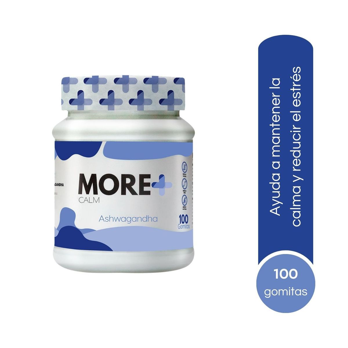 MORE - Ashwagandha Gomitas More Calm 100 Und 250gr Arándano