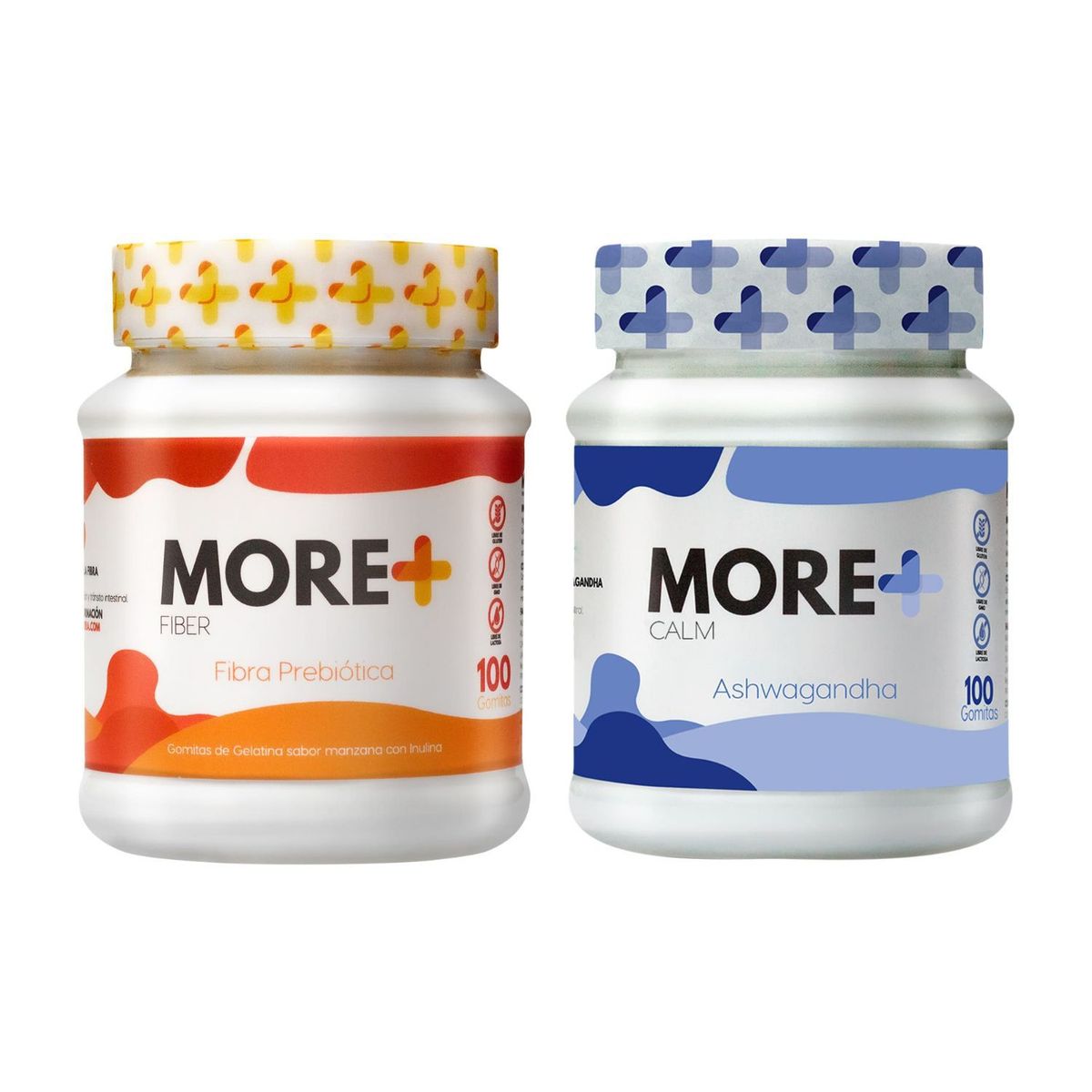 MORE - Pack Fibra Prebiótica + Ashwagandha Gomitas More 100 Und