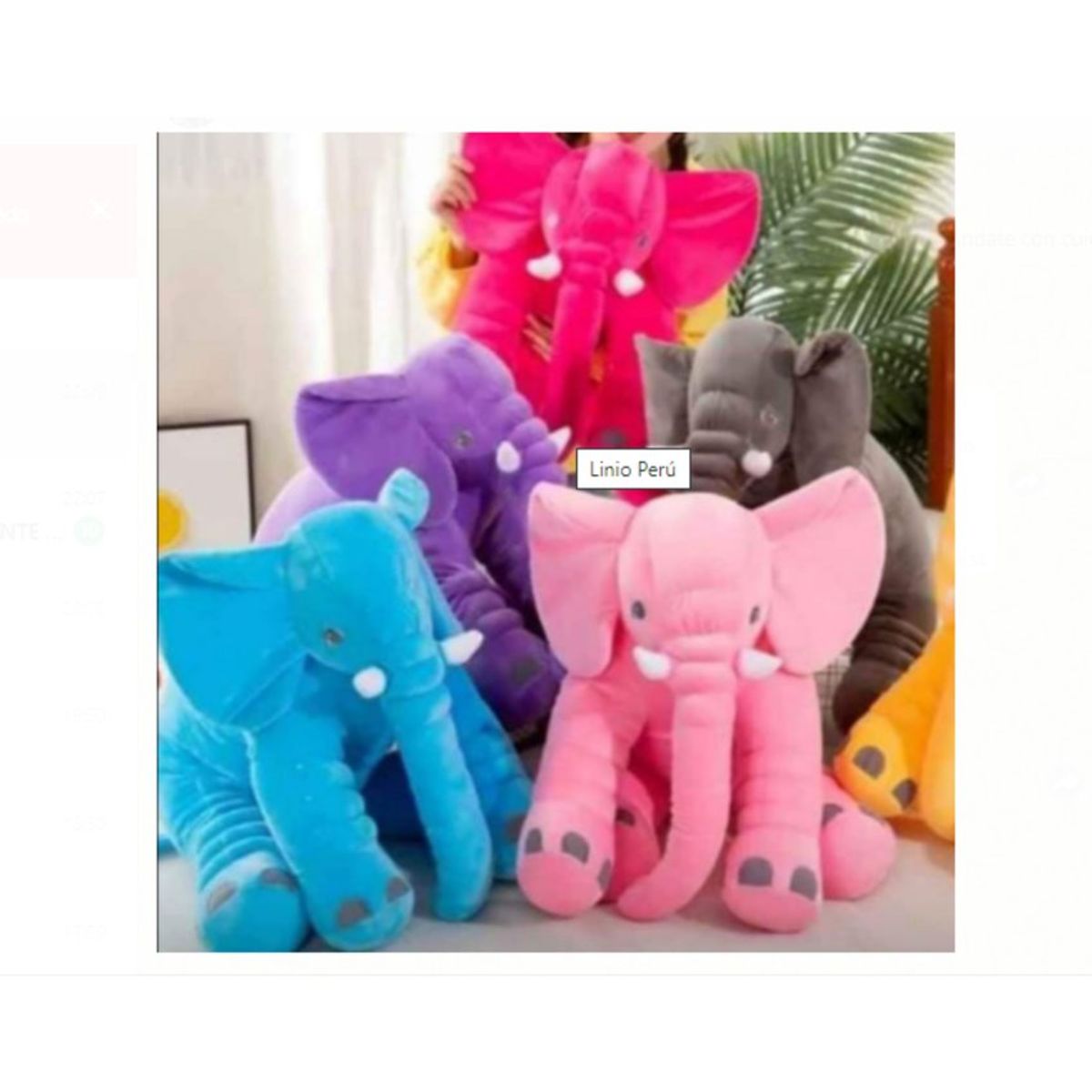 GENERICO - Almohadas de elefante 60 cm antialérgico grande