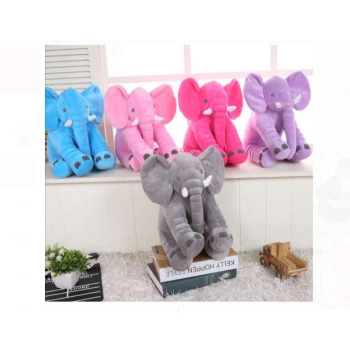 GENERICO - Almohadas de elefante 60 cm antialérgico grande