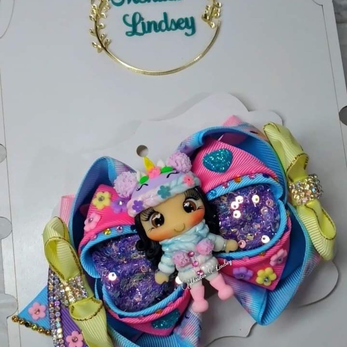 GENERICO - Lazo Gancho Niña Unicornio para Niña -  Multicolor