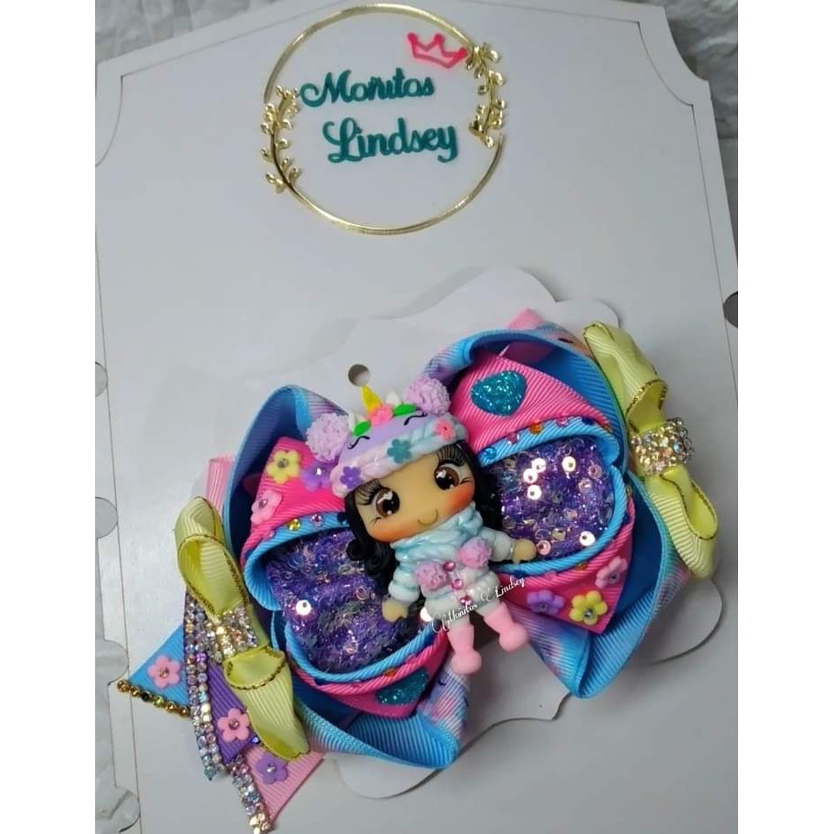 GENERICO - Lazo Gancho Niña Unicornio para Niña -  Multicolor