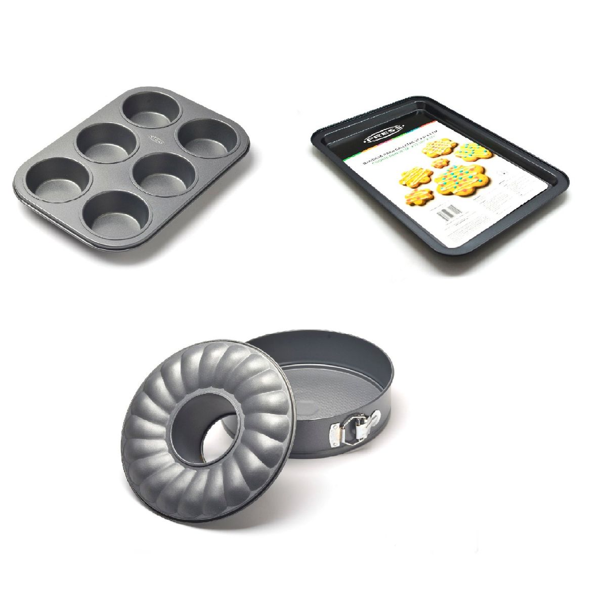 PRESS - Combo de Moldes Antiadherentes Línea Antiadher - PRESS