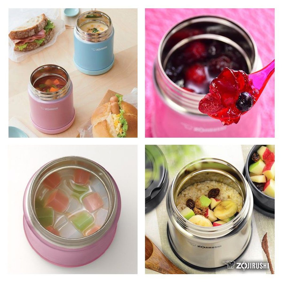 ZOJIRUSHI - Termo lonchera 1 división 500ml color rosa sw-eae50ps zojirushi