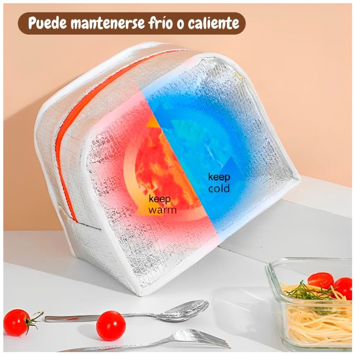 MINARI - Lonchera Térmica Fiambrera Portátil para Niños Unicornio Rosa 52L