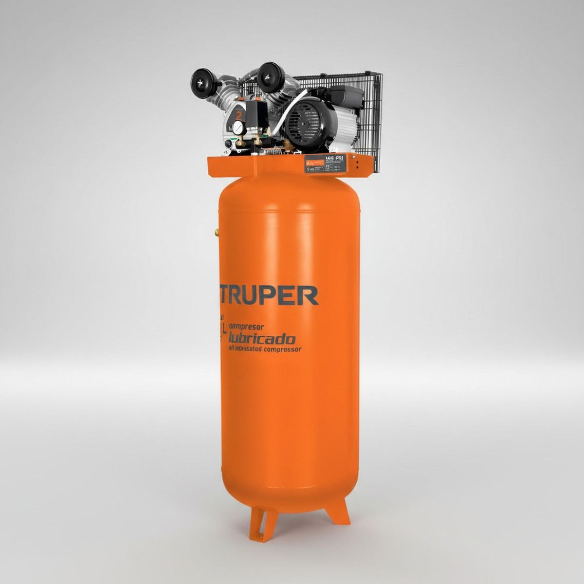 TRUPER - Compresora lubricada vertical 240 litros truper