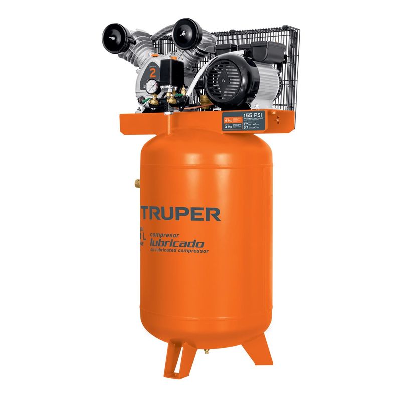 TRUPER - Compresora Vertical de Banda 120 L Truper