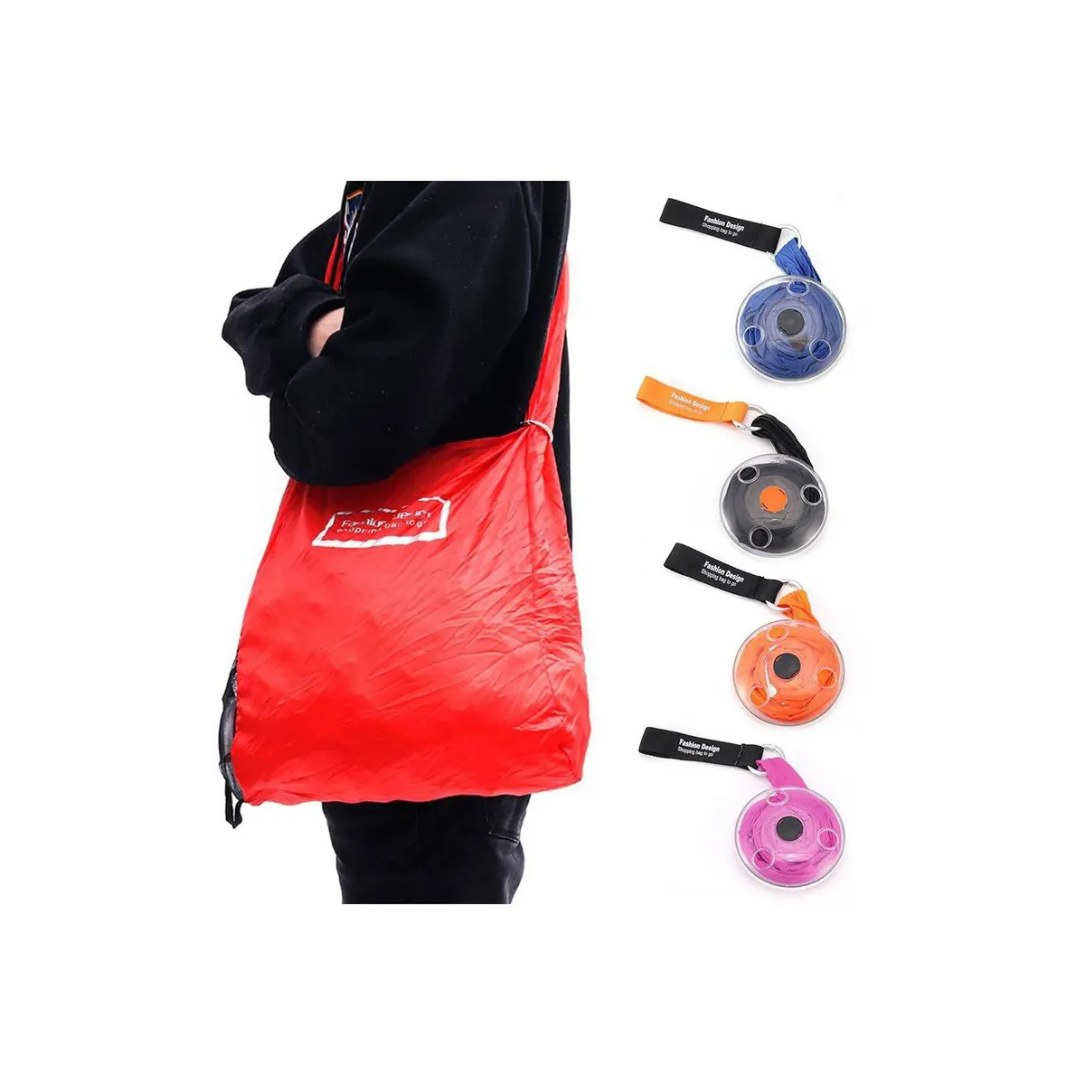 ITELSISTEM - Bolsa Portátil Ecológica Reutilizable shopping Itelsistem