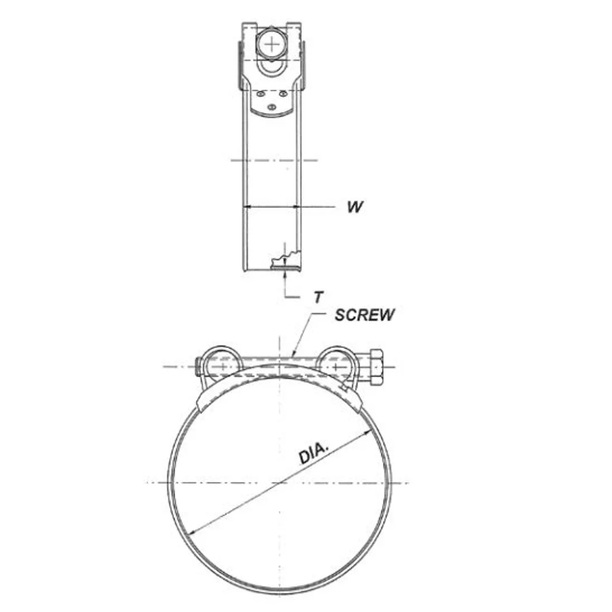 MURRAY - Abrazadera Murray USA  44mm-47mm 10 und
