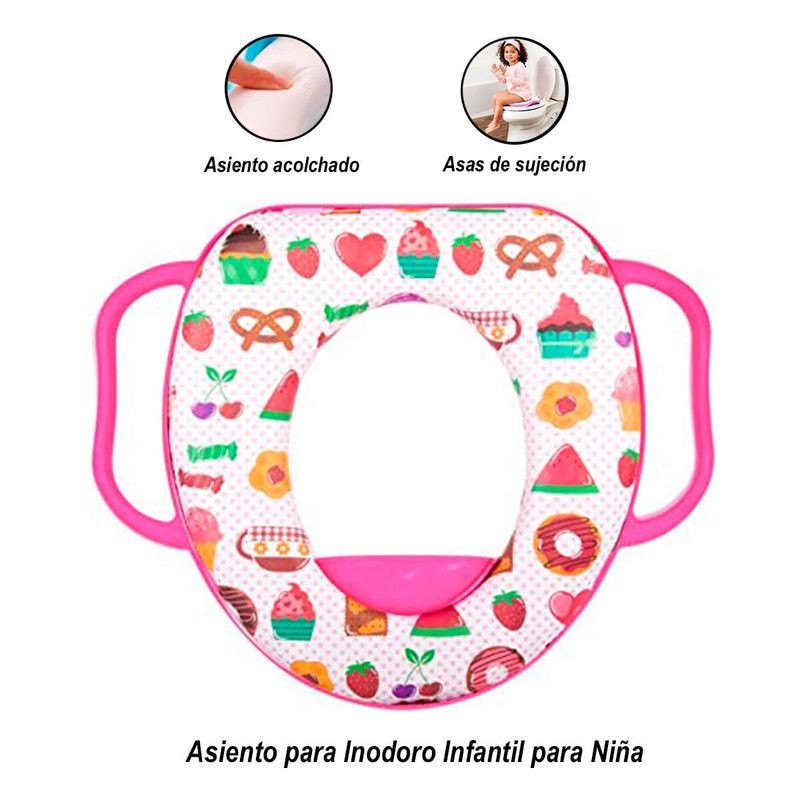 SASARU - Asiento para Inodoro Infantil con Asas para Niña