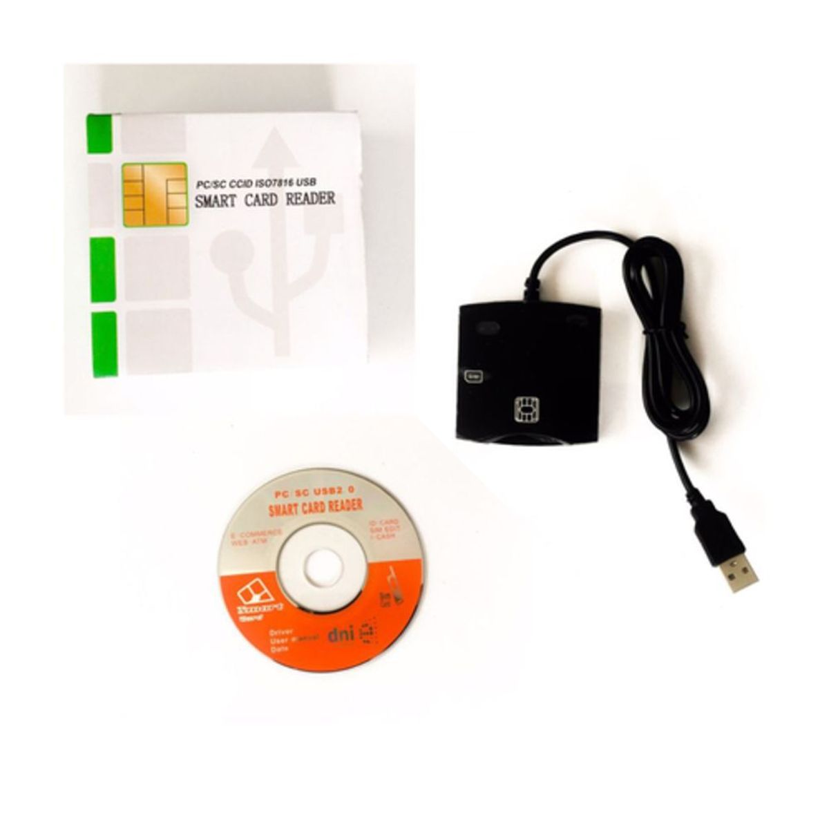 GENERICO - Smart Card Reader Lector Usb Dni Electronico Beca 18 Tarjeta.