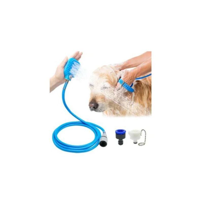 GENERICO - Cepillo masajeador con manguera tipo guante para perros