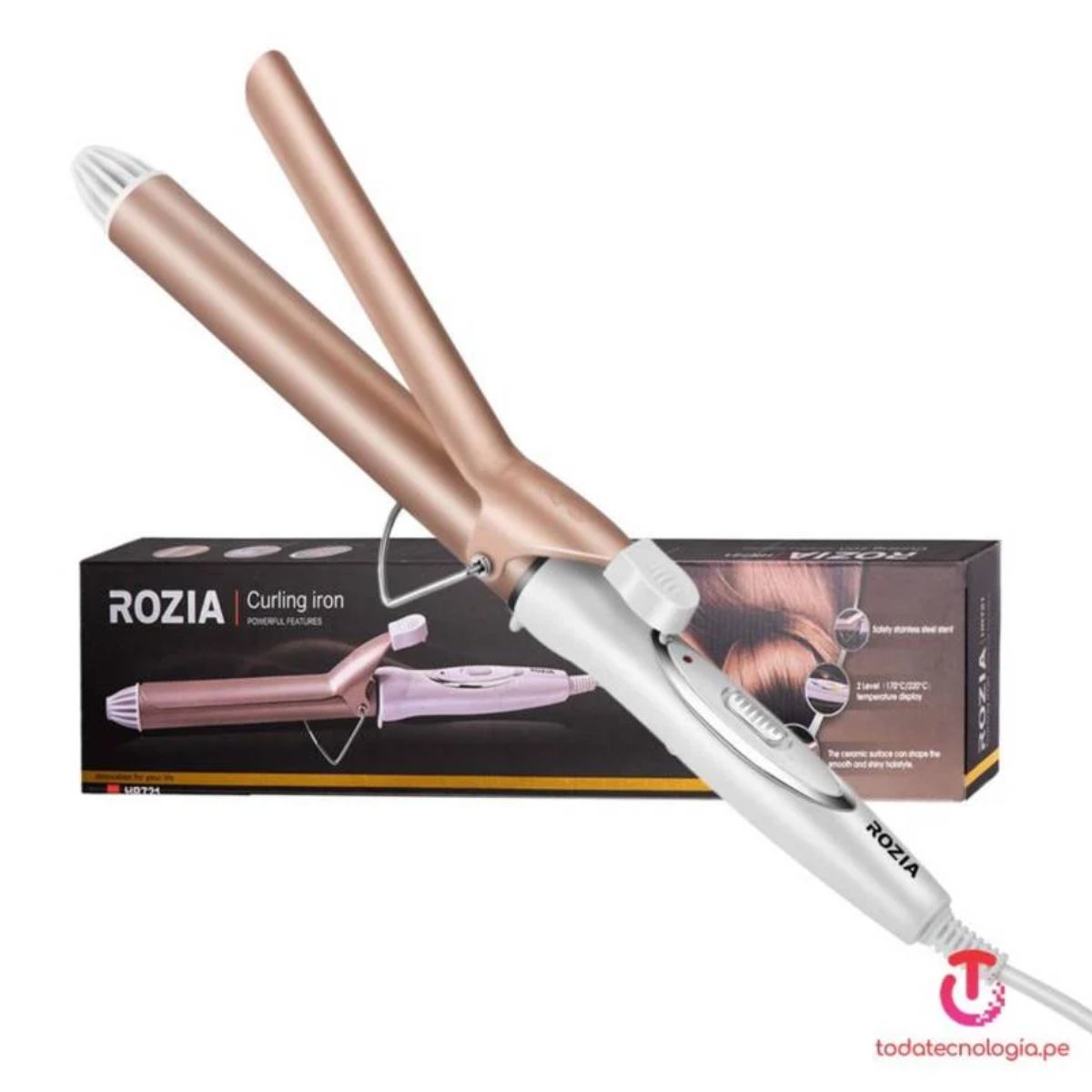 GENERICO - Onduladora Rizadora de Cabello ROZIA HR721