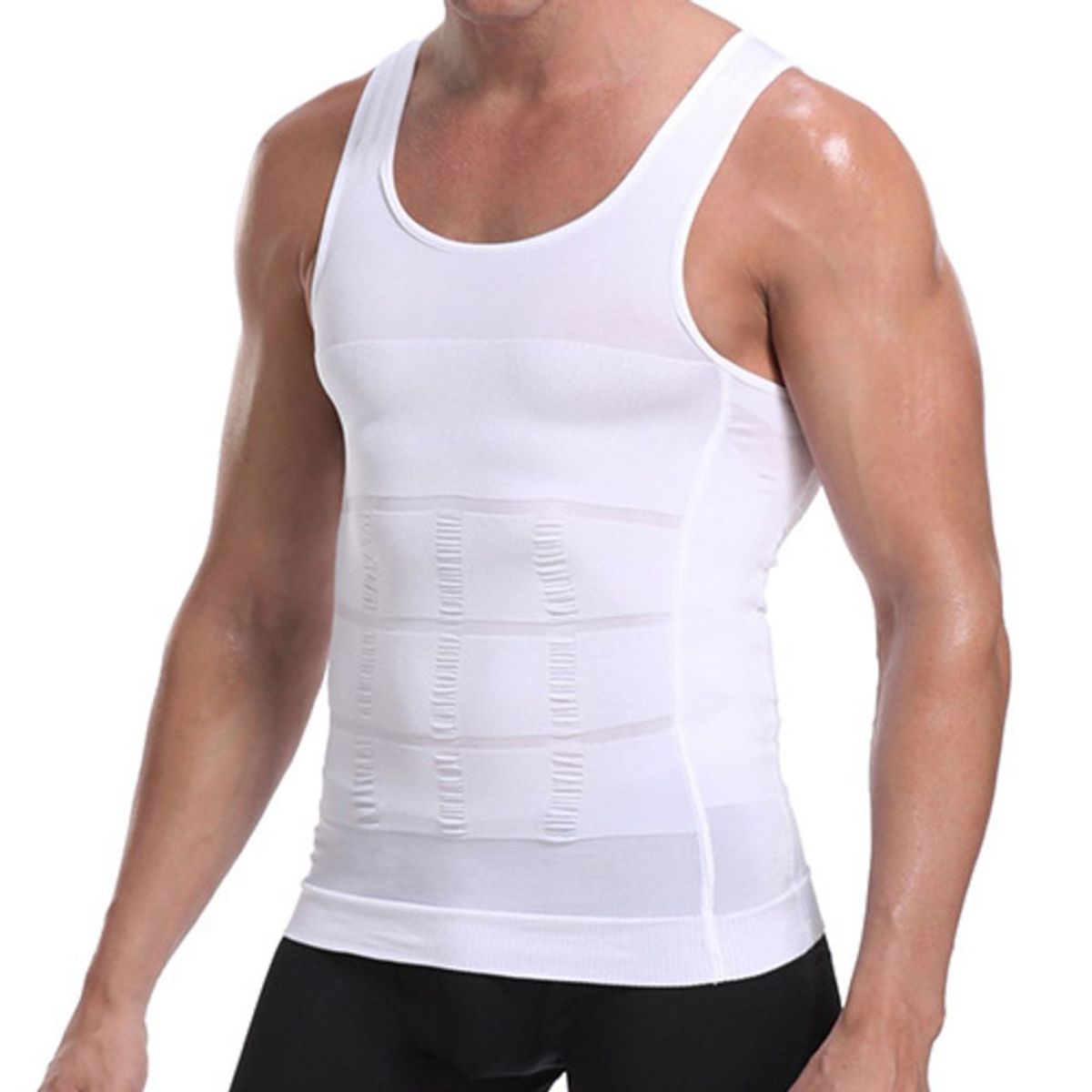 GENERICO - Camiseta Faja Reductora Remodela Abdomen Hombres Vivid Bvd
