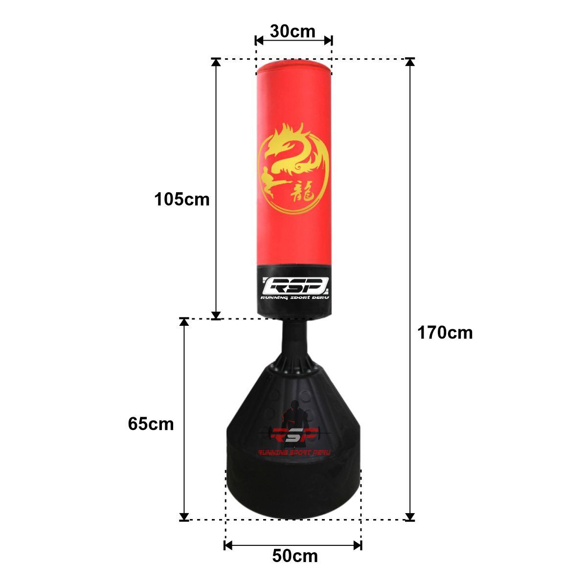 RUNNING SPORT PERU - Saco De Box O Boxeo De Piso Con Base Importado