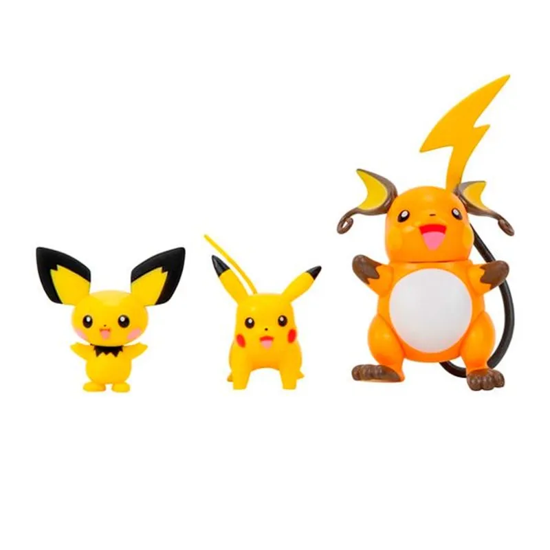 POKEMON - MULTIPACK EVOLUCION X3 FIGURAS POKEMON RAICHU
