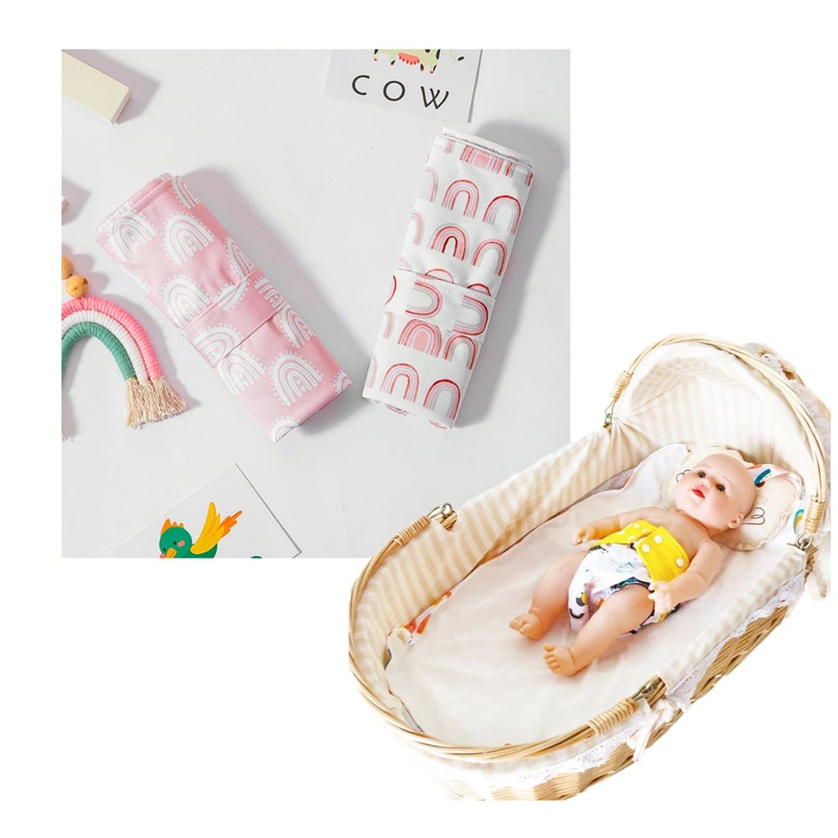 GENERICO - Cambiador de Pañales para Bebé Pack x 2 Unid