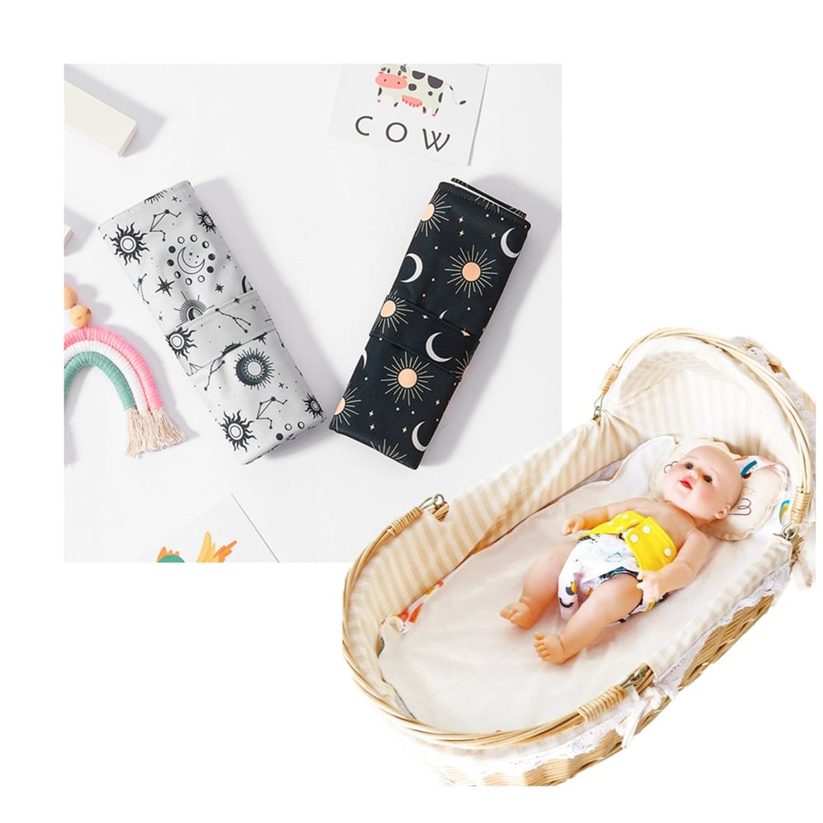 GENERICO - Cambiador de Pañales para Bebé Pack x 2 Unid