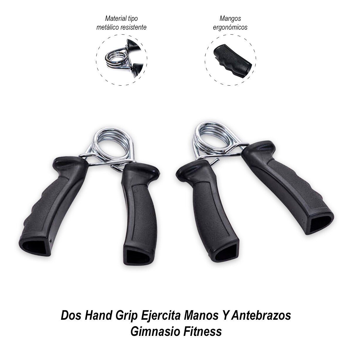 SASARU - Dos Hand Grip Ejercita Manos Y Antebrazos Gimnasio Fitness