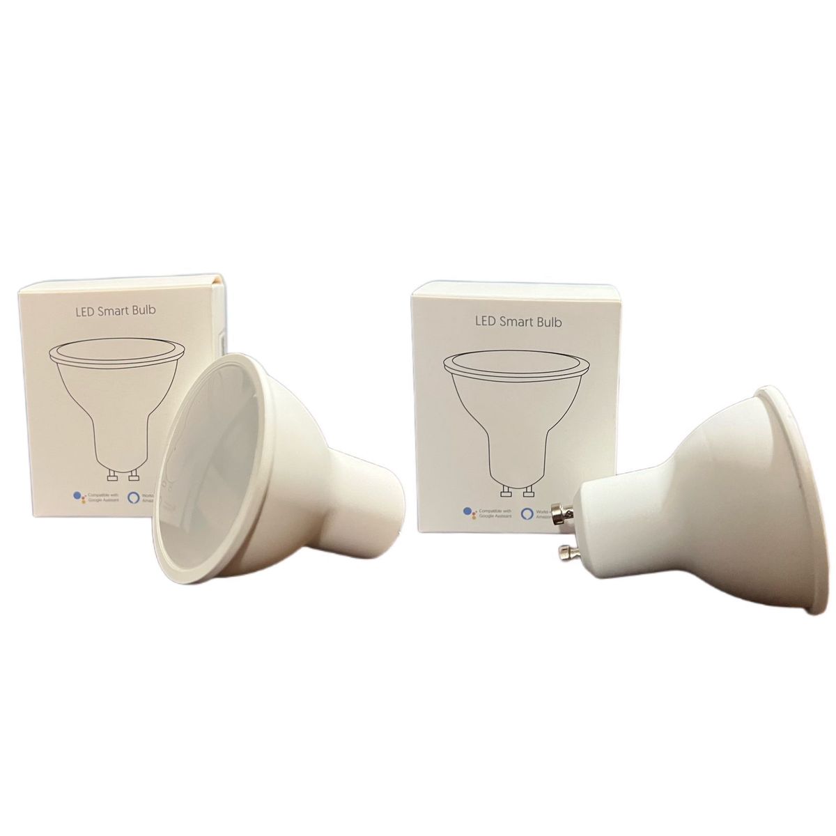 GENERICO - DICROICOS INTELIGENTES RGB COMPATIBLES CON ALEXA. pack de 4