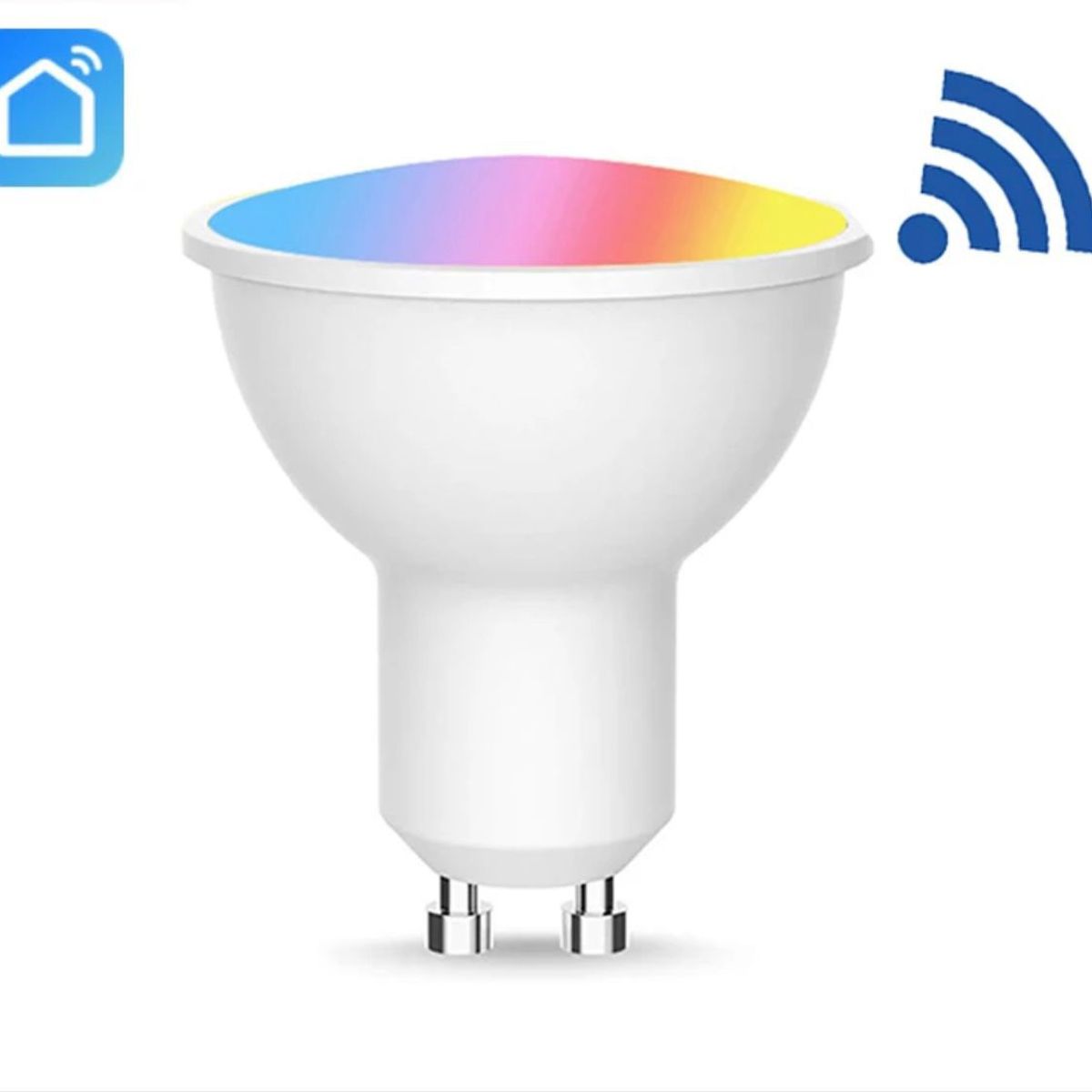 GENERICO - DICROICOS INTELIGENTES RGB COMPATIBLES CON ALEXA. pack de 4
