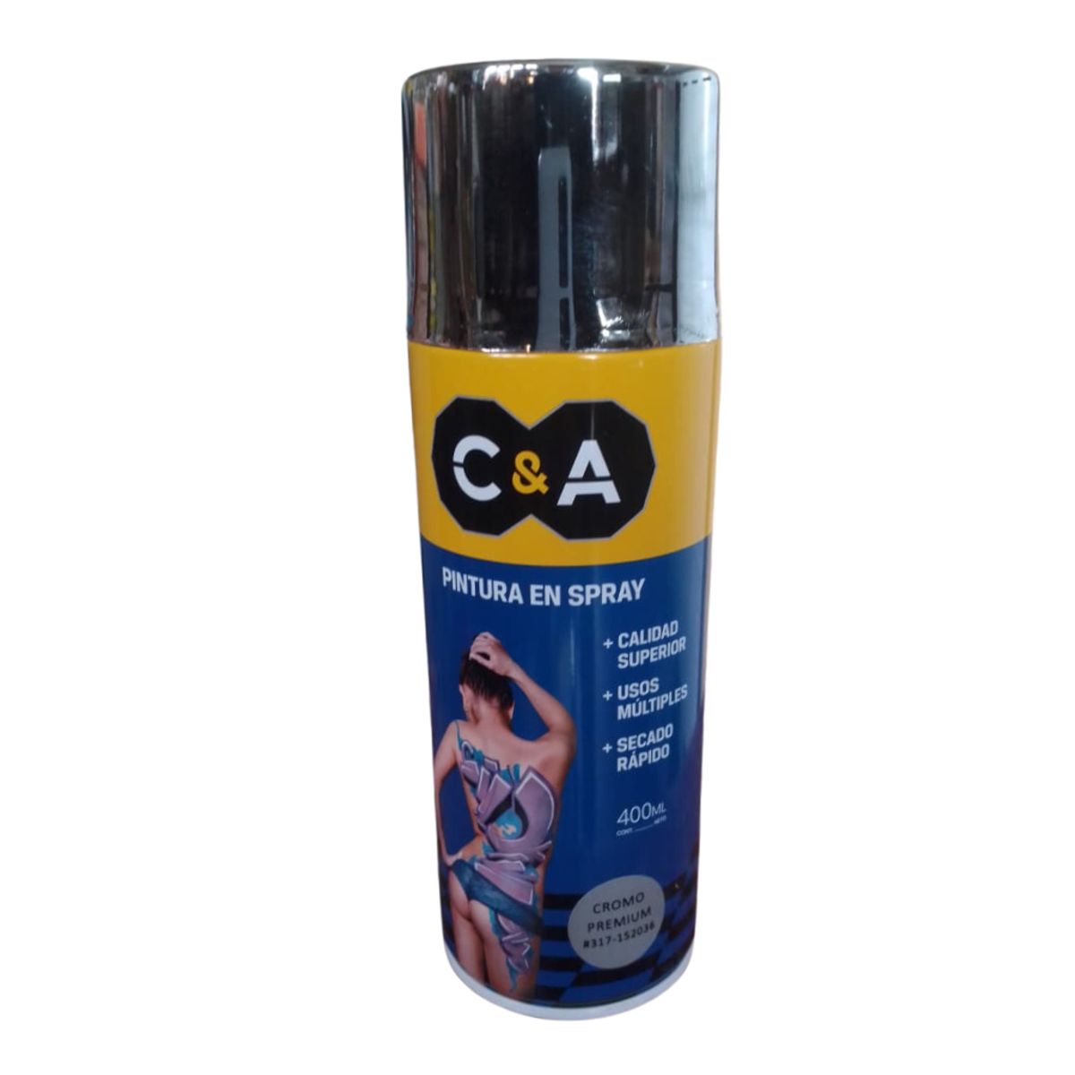 C AND A TOOLS - Pintura Spray C&A Cromo Premium #317  -  Cromado