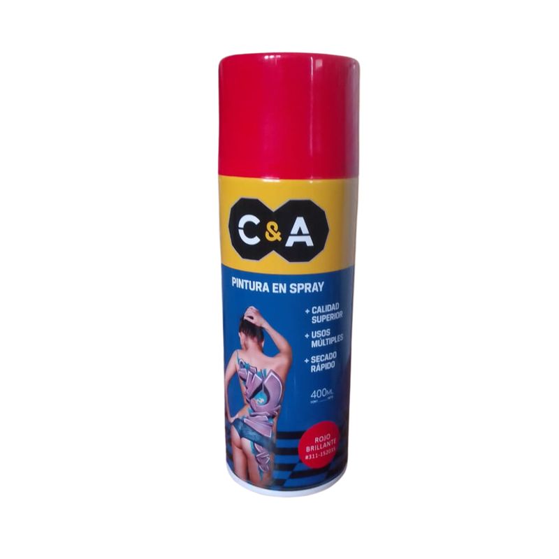 C AND A TOOLS - Pintura Spray C&A Rojo Brillante #311  -  Rojo