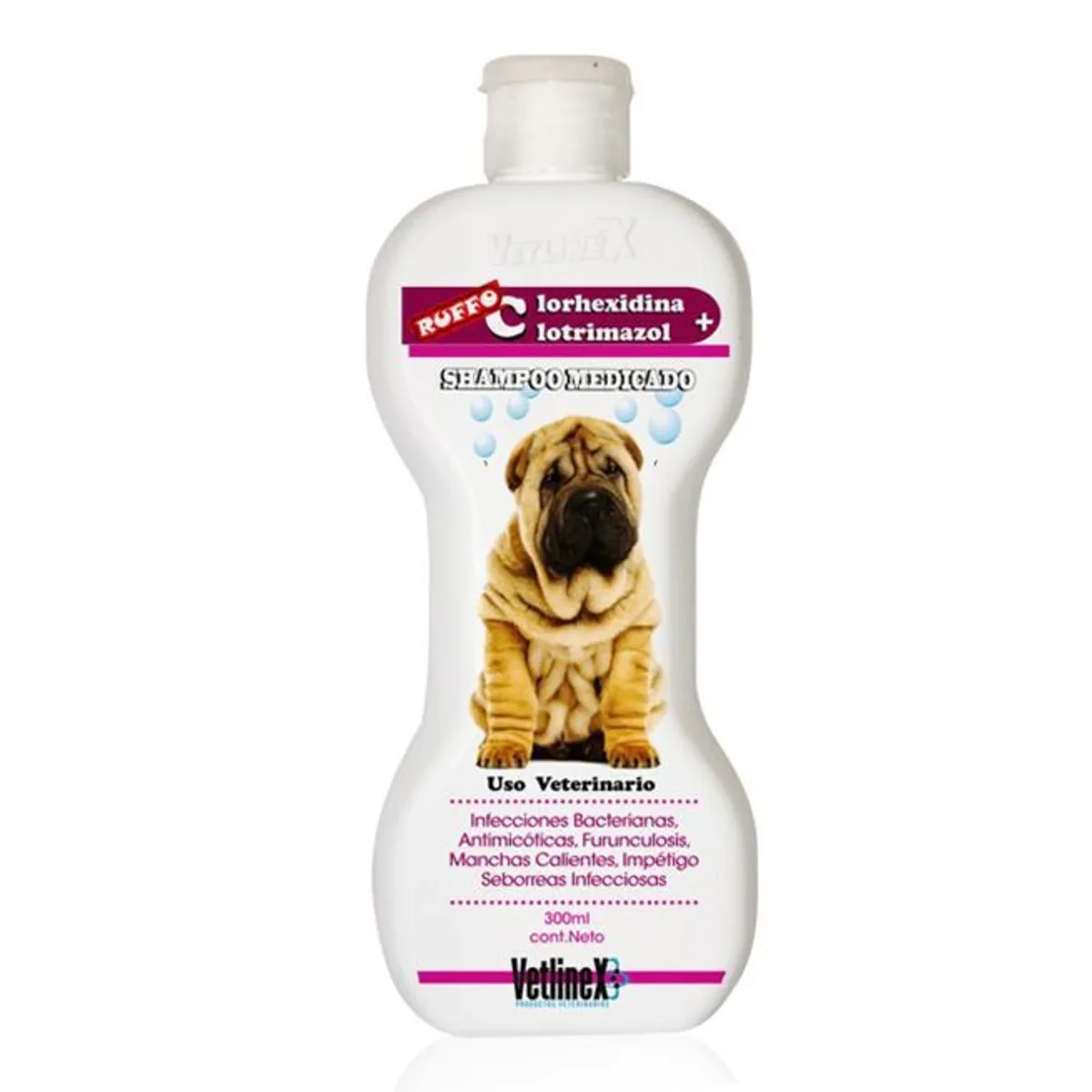 VETLINEX - SHAMPOO MEDICADO CLORHEXIDINA  CLOTRIMAZOL VETLINEX…