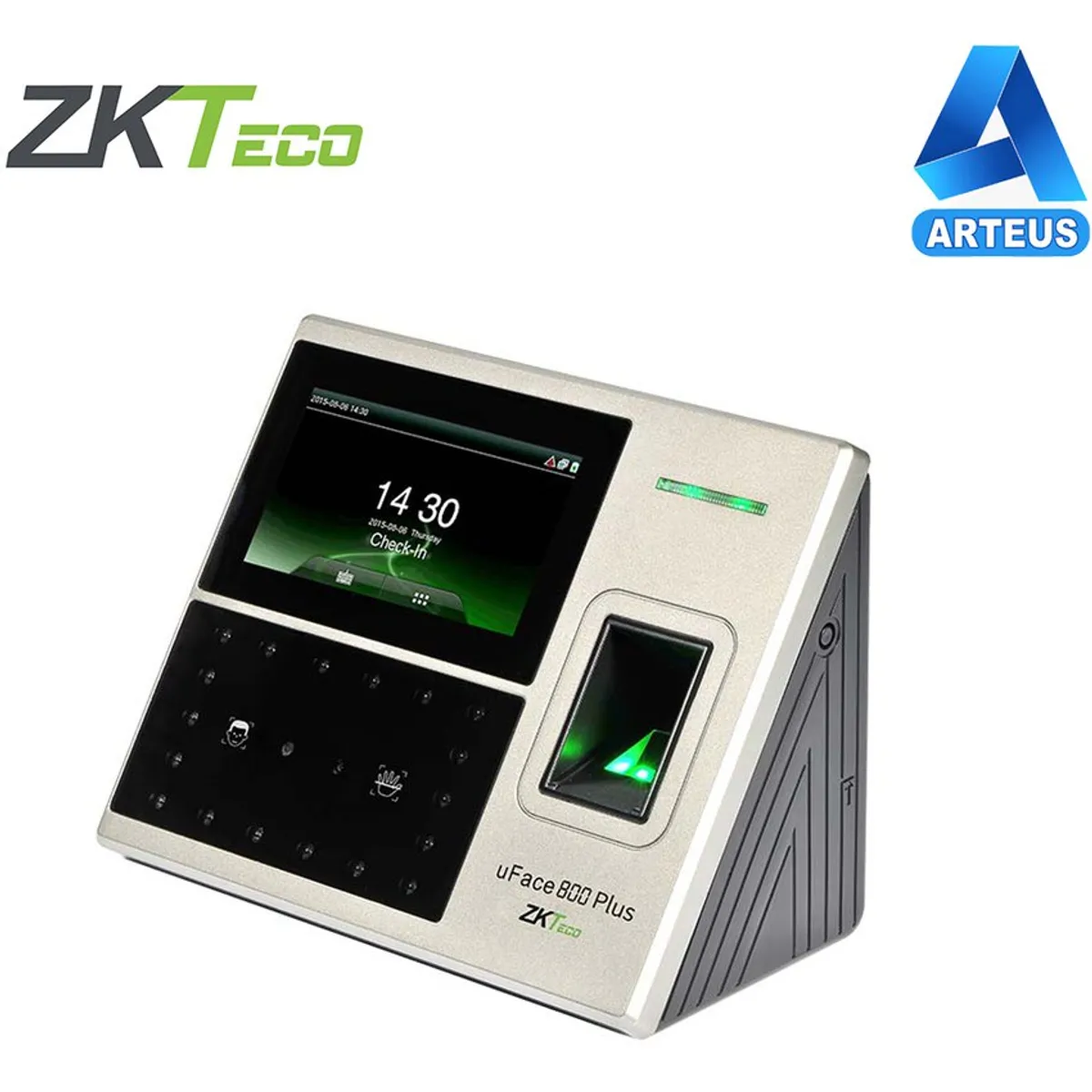ZKTECO - ZKTECO UFACE800 Plus Control Reloj Biométrico de asistencia facial palma huella