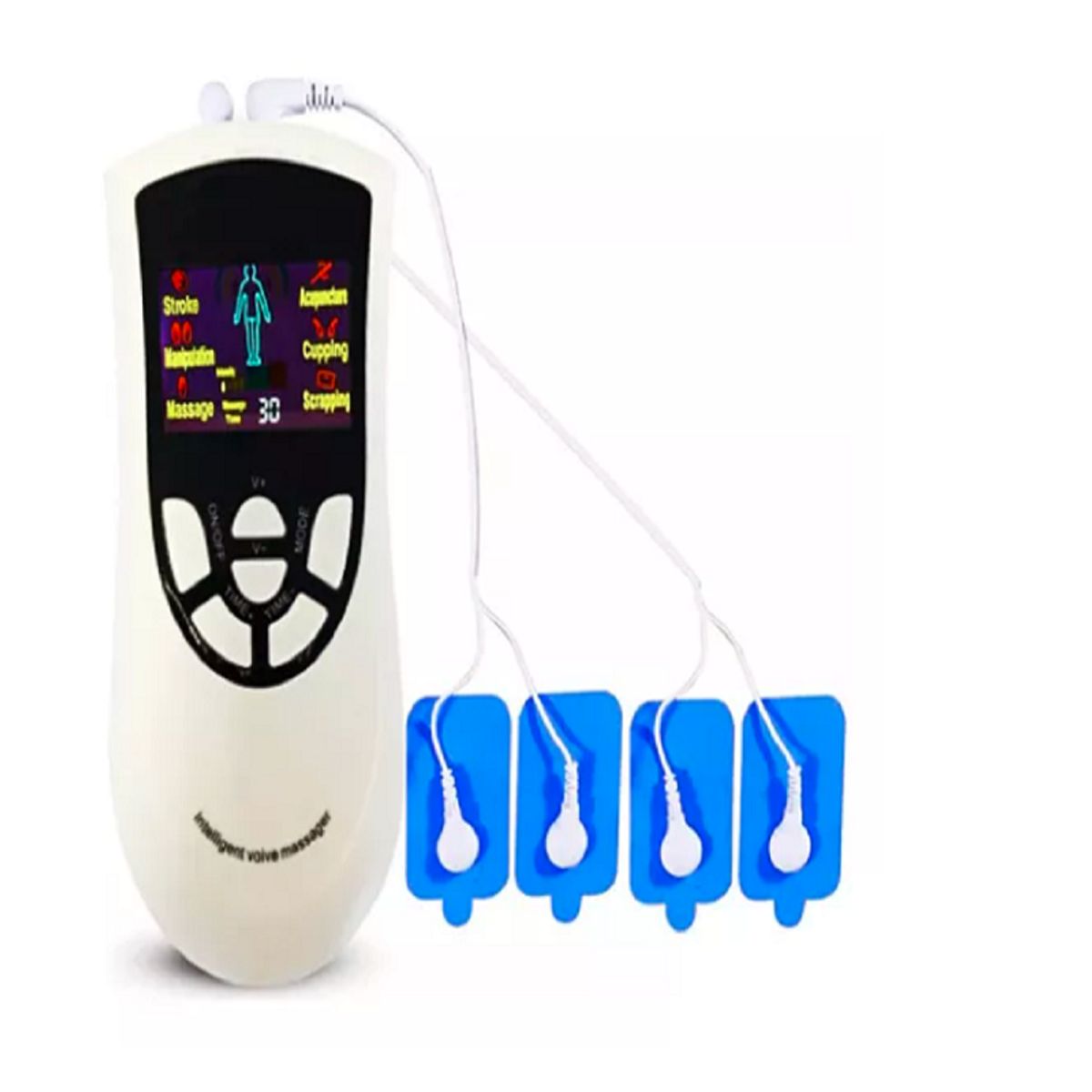 GENERICO - Electroestimulador Masajeador Teens 4 Parches BLUIDEA