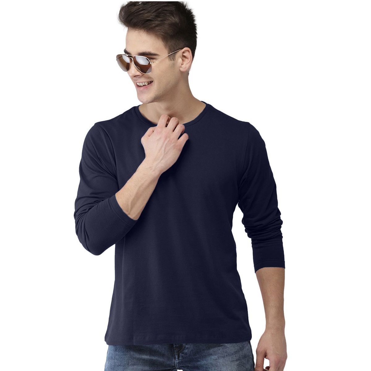 SWISS LORD - Polo Manga Larga para hombre algodÃ³n