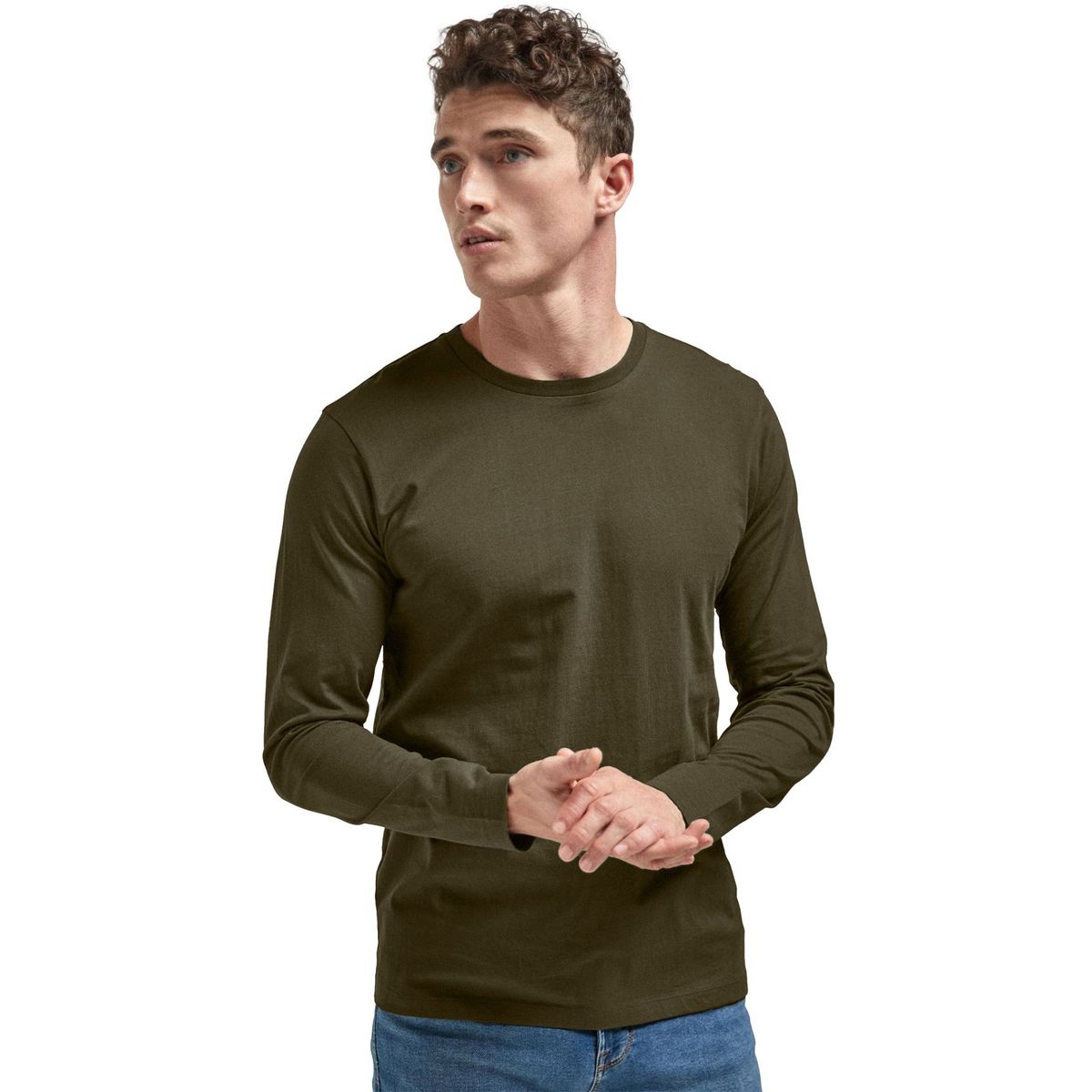 SWISS LORD - Polo Manga Larga para hombre algodÃ³n