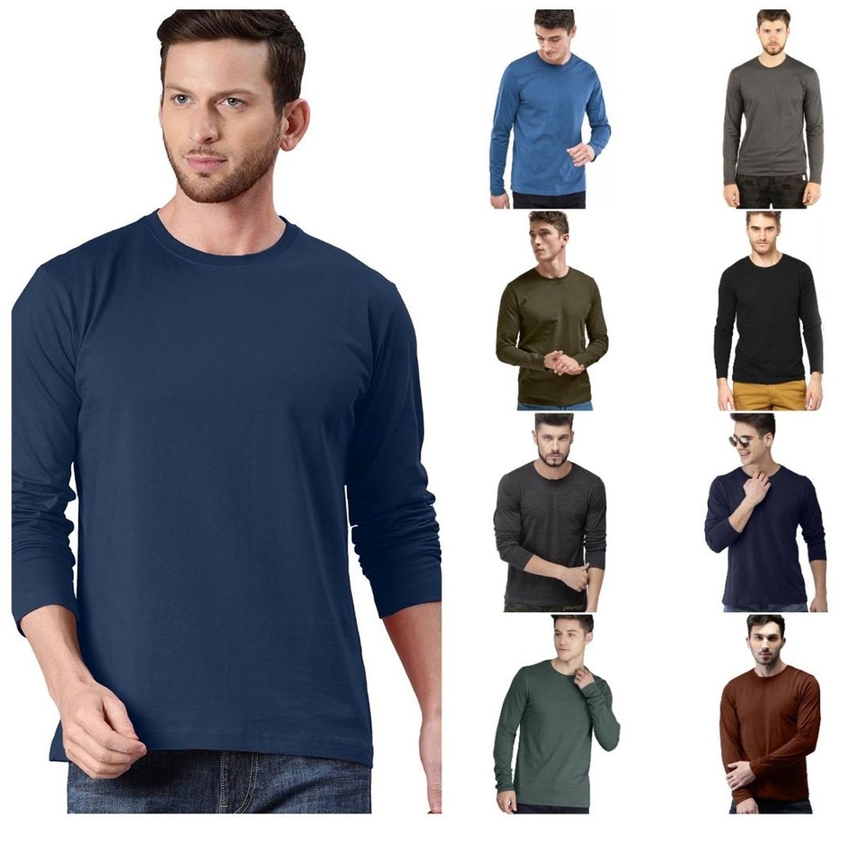 SWISS LORD - Polo Manga Larga para hombre algodÃ³n