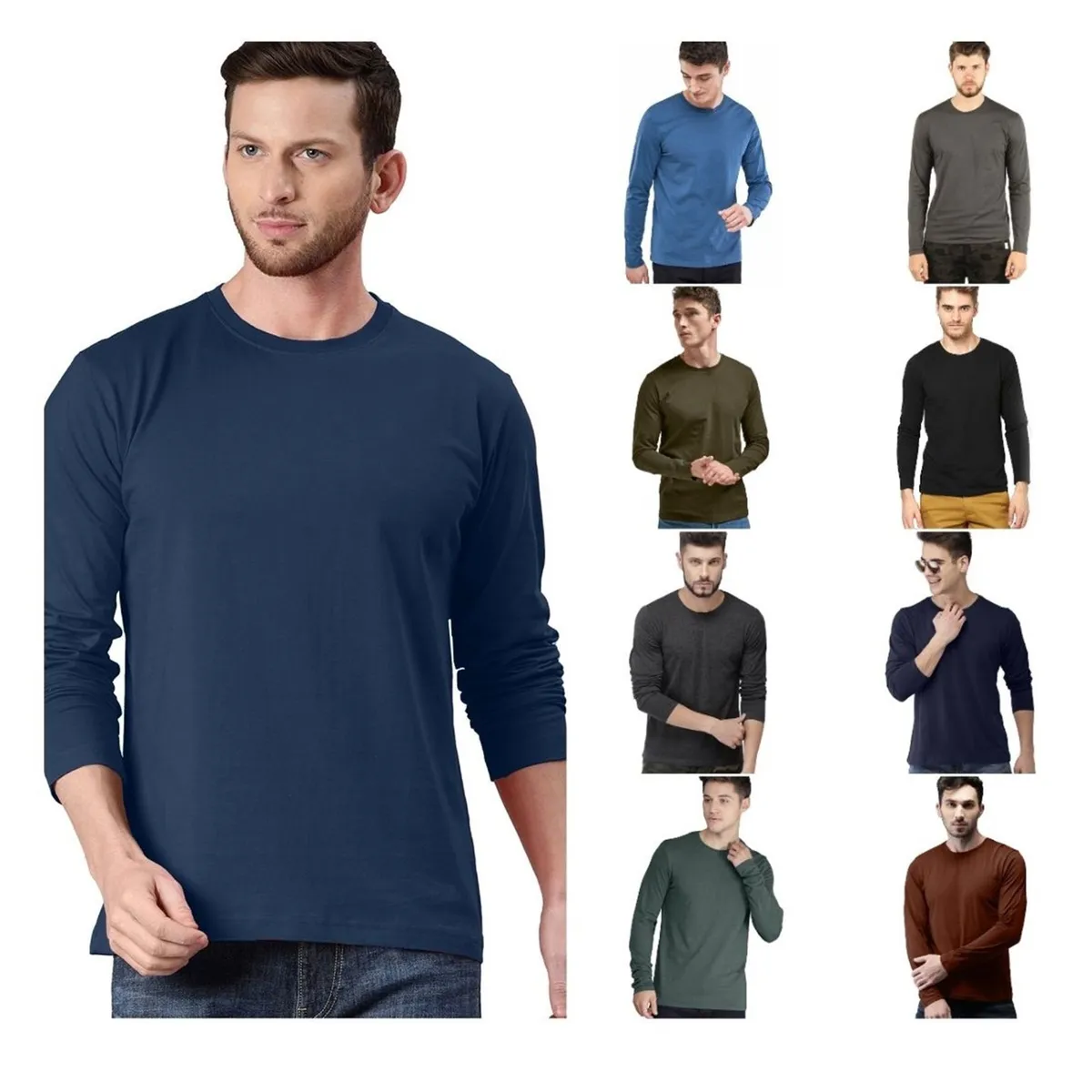 SWISS LORD - Polo Manga Larga para hombre algodÃ³n