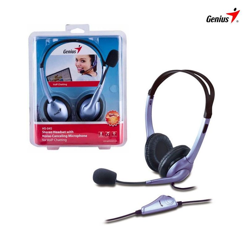 GENIUS - Audífono Genius Con Micrófono Single Plus Hs-04S