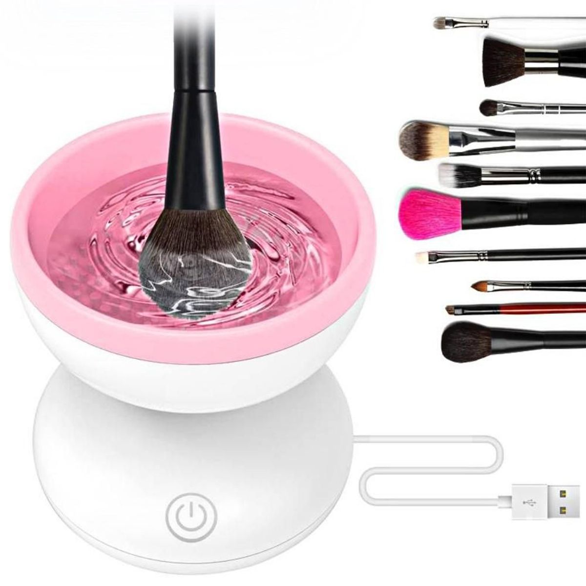 MINARI - Máquina Limpiadora de Brochas de Maquillaje Eléctrica R74