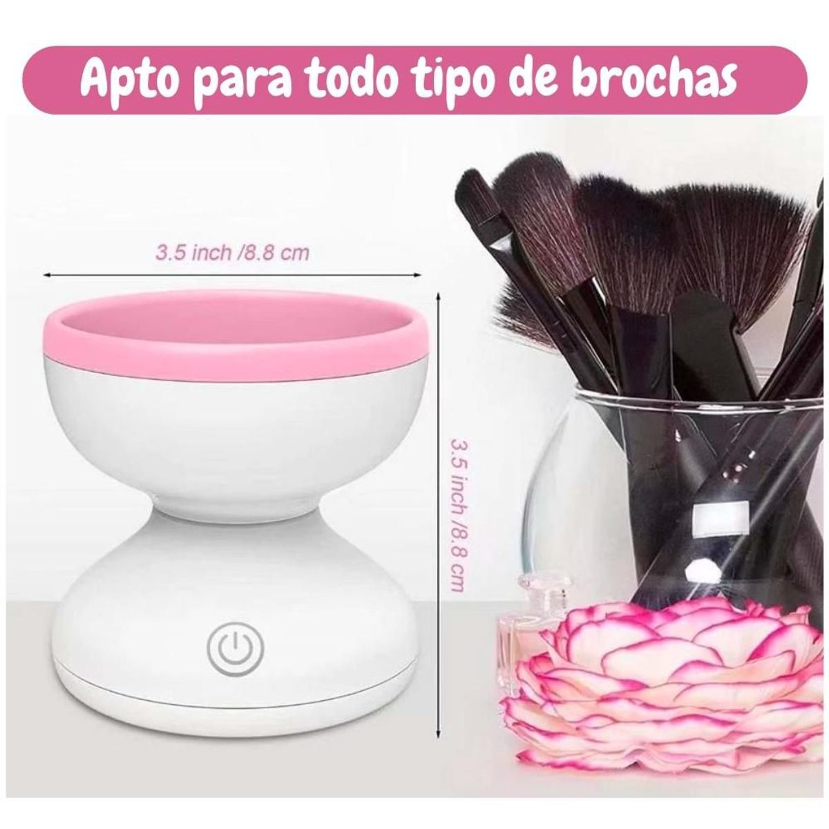 MINARI - Máquina Limpiadora de Brochas de Maquillaje Eléctrica R74
