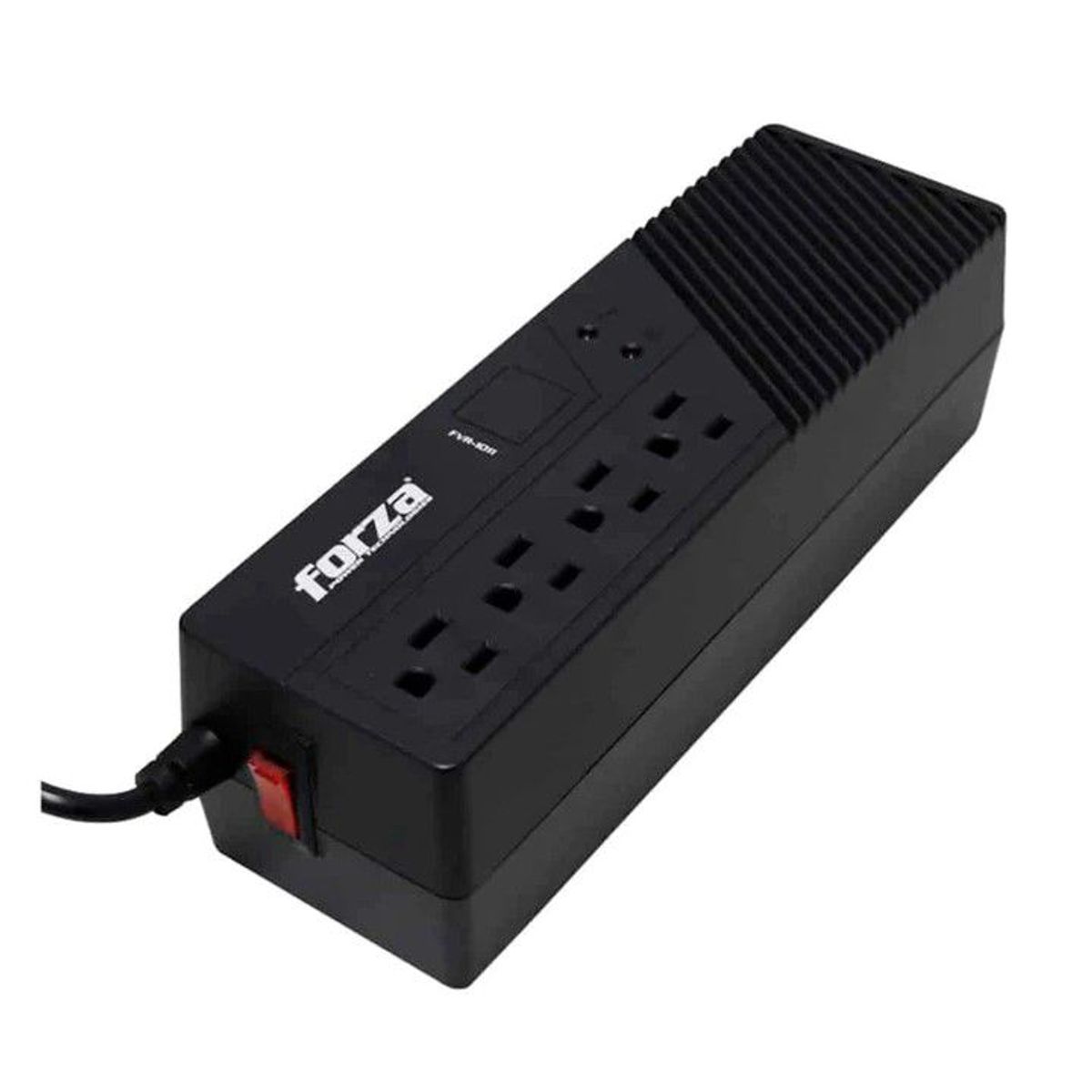 FORZA - ESTABILIZADOR FORZA 4 TOMAS  FVR-1012-USB, 1000VA/500W