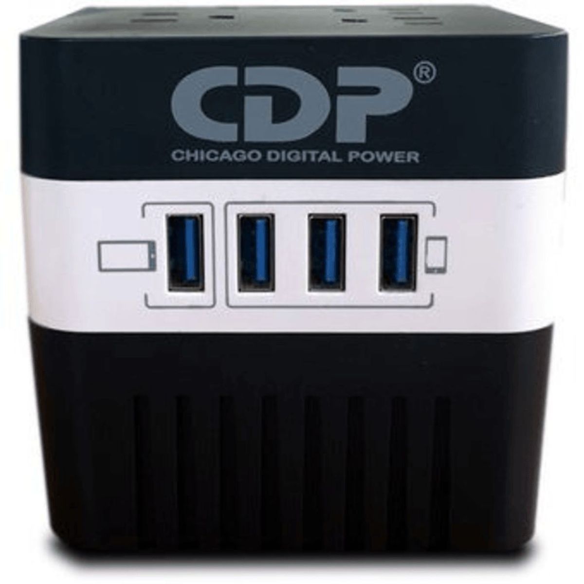 CDP - ESTABILIZADOR DE ENERGIA CDP 4 TOMAS - 4USB 600VA/300W RU-AVR604I