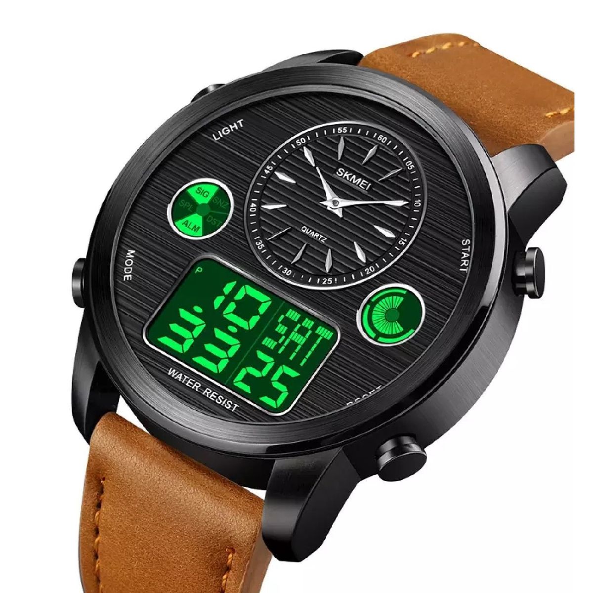 SKMEI - Skmei - Reloj Analógico-Digital 1653BKLTBN para Hombre