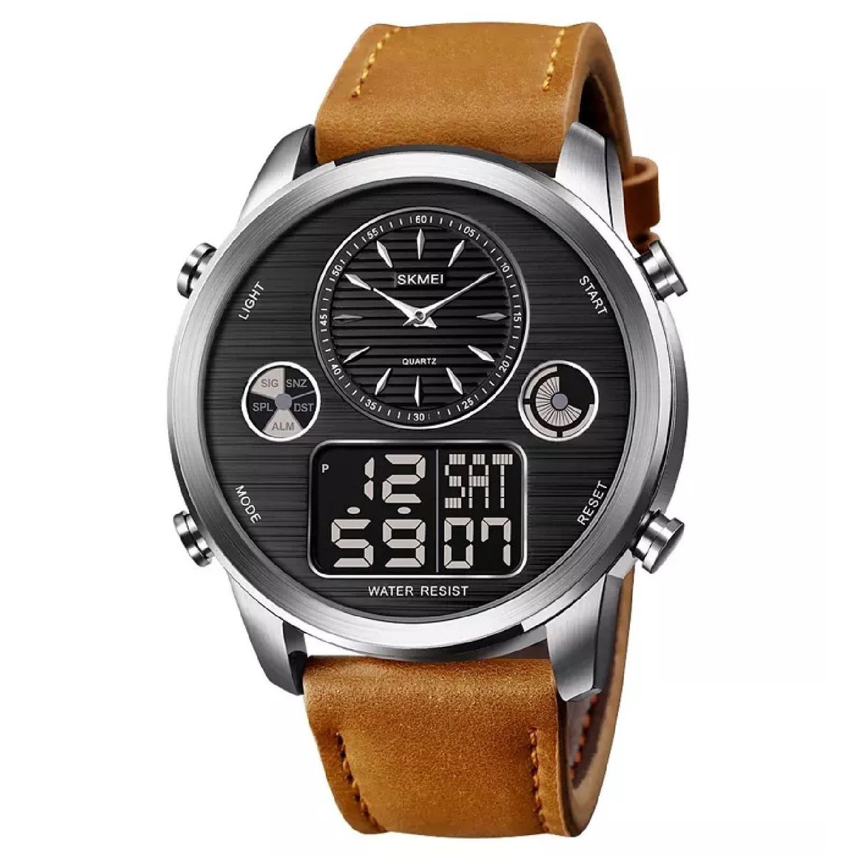 SKMEI - Skmei - Reloj Análogo-Digital 1653SILTBN para Hombre