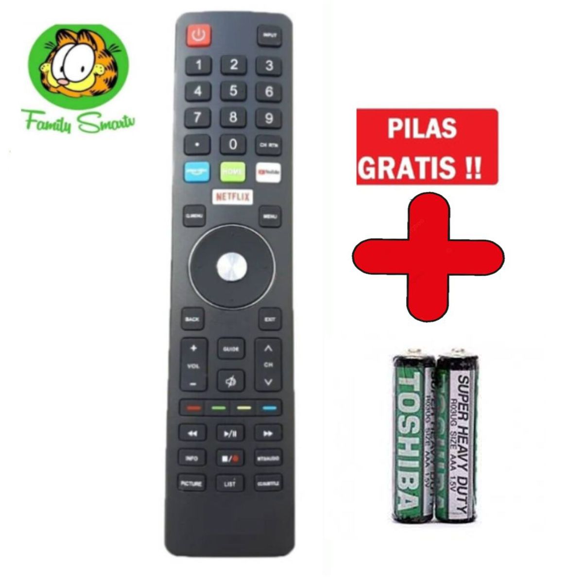 UNIVERSAL - Control Remo Para Tv Smart Bgh B3219k5i  Pilas