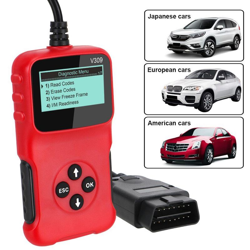 SEISA - Escaneo automático vehicular V309 lector de código error