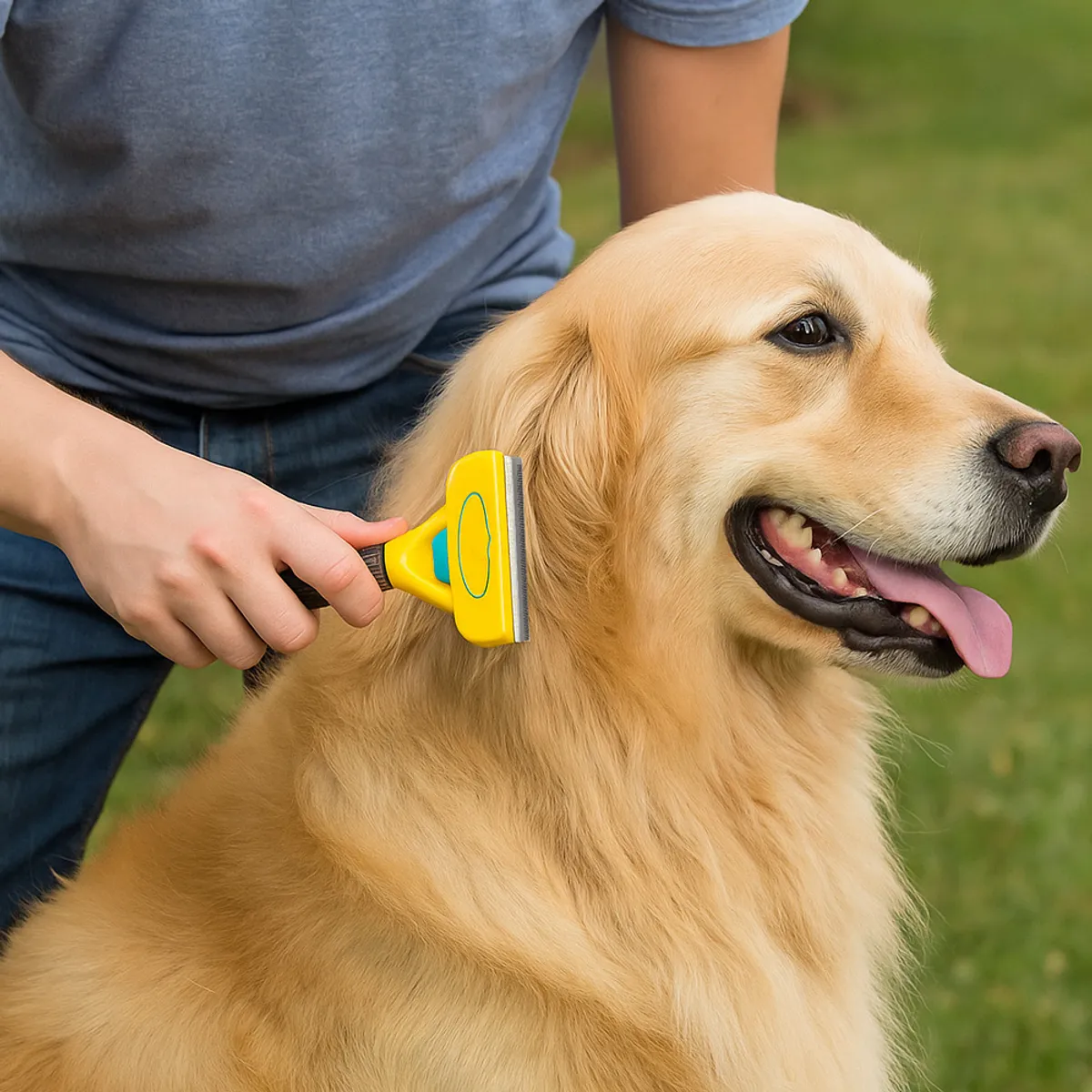 GENERICO - Peine Removedor de Pelos Furmi Grande - Para Perros