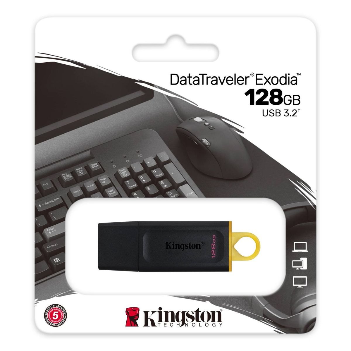 KINGSTON - Memoria USB 128GB 3.2 Kingston Exodia