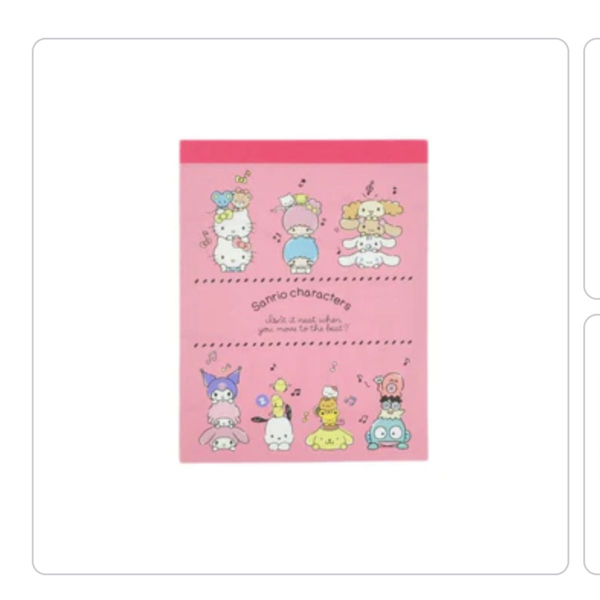 SANRIO - Sanrio - Mini Libreta Sanrio Characters Music