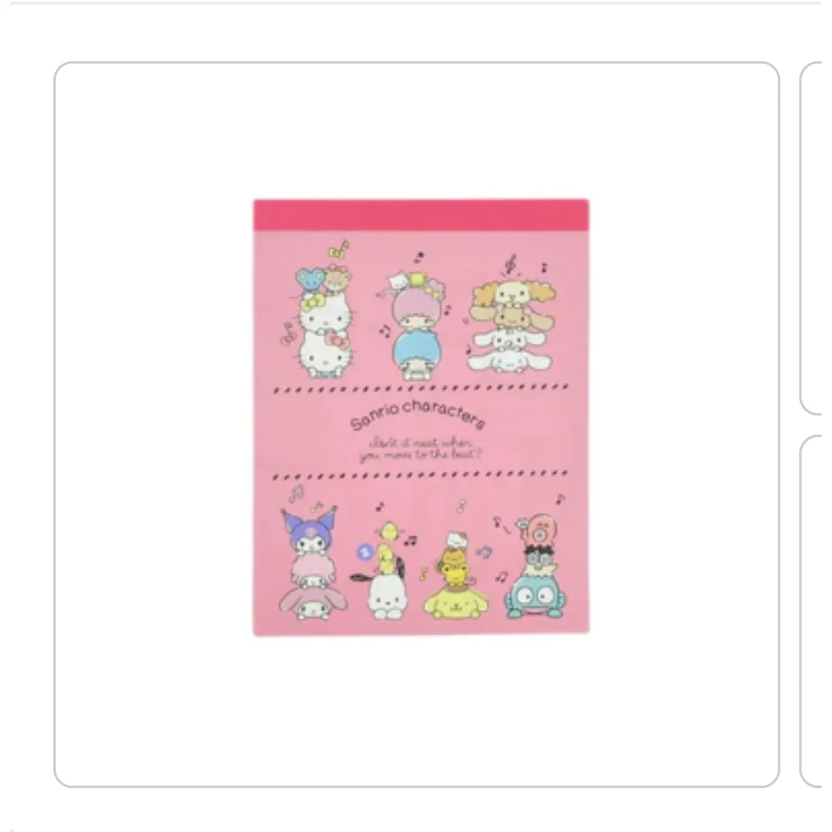 SANRIO - Sanrio - Mini Libreta Sanrio Characters Music