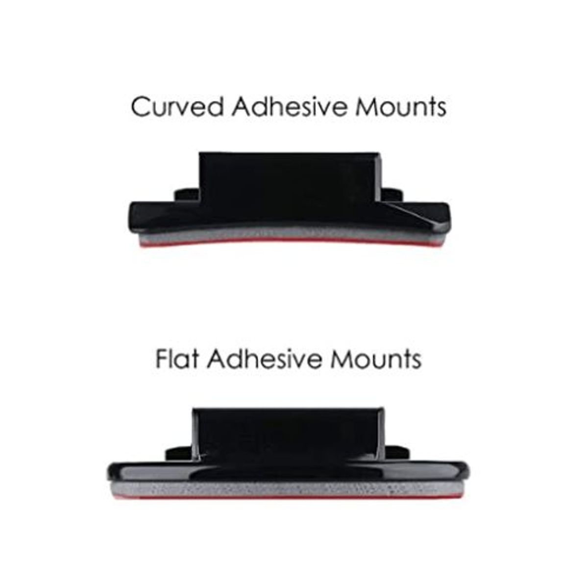 TELESIN - Pack de Bases Curvas y Planas x2 para GoPro y Cámara de Acción