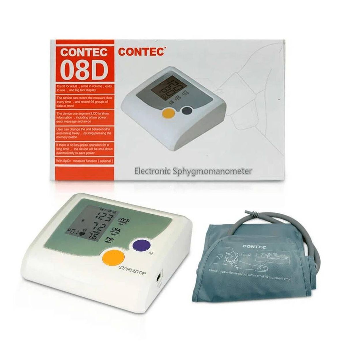 CONTEC - TENSIOMETRO DIGITAL DE BRAZO CONTEC